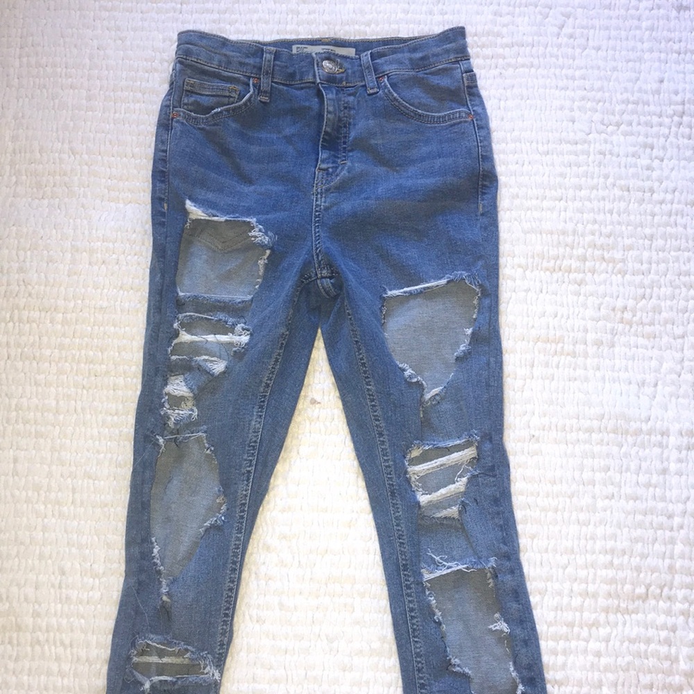Topshop Distressed Jaime Jeans